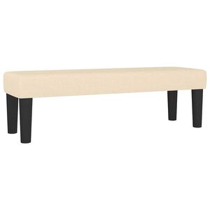 vidaXL Banc Cr&egrave;me 100x30x30 cm Tissu