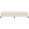 vidaXL Cadre de lit avec matelas Cr&egrave;me 120 x 200 cm tissu