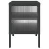 vidaXL Meuble TV noir 105x35x50 cm verre et acier