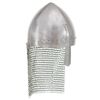 vidaXL Casque de chevalier antique pour GN Argent&eacute; Acier