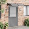 vidaXL Auvent de porte Noir 150x100 cm Polycarbonate
