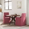vidaXL Chaises de salle &agrave; manger 2 pcs Bordeaux 57 x 67 x 95 cm tissu