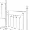 vidaXL Cadre de lit de jour Blanc 80 x 200 cm Acier