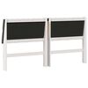 vidaXL T&ecirc;te de lit capitonn&eacute;e Gris clair 180 cm Pin massif