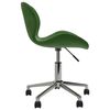 vidaXL Chaises pivotantes &agrave; manger lot de 2 Vert fonc&eacute; Velours