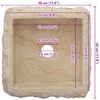 vidaXL Lavabo Cr&egrave;me 30x30x13 cm Marbre