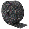 vidaXL Rouleau de granulat en caoutchouc Noir 1000 x 10 x 0,8 cm