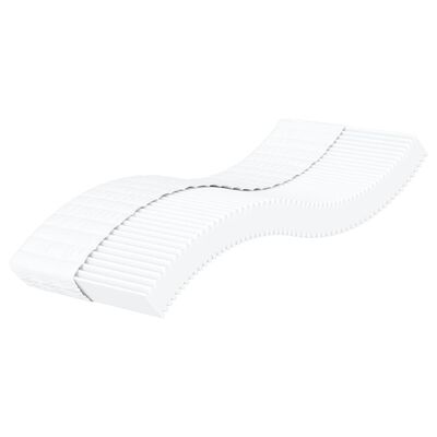 vidaXL Matelas en mousse blanc 90x200 cm dureté H2 H3