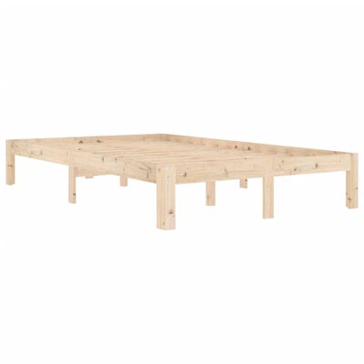 vidaXL Cadre de lit sans matelas bois de pin massif 120x200 cm