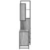vidaXL Ensemble de meubles de salle de bain 3 pcs Sonoma gris