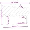 vidaXL T&ecirc;te de lit 159,5x3x80,5 cm Bois massif de pin