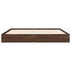 vidaXL Cadre de lit sans matelas ch&ecirc;ne marron 120x200 cm