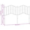 vidaXL T&ecirc;te de lit m&eacute;tal noir 140 cm