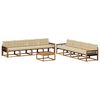 vidaXL Ensemble de canap&eacute;s d'ext&eacute;rieur 9 pcs Naturel et Beige