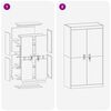 vidaXL Armoire de rangement 2 pcs Anthracite 80 x 40 x 140 cm