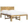vidaXL Cadre de lit double avec t&ecirc;te de lit ROSTOCK Blanc 135 x 190 cm