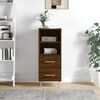 vidaXL Buffet Ch&ecirc;ne marron 34,5x34x90 cm Bois d'ing&eacute;nierie