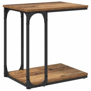 vidaXL Table d'appoint Bois Ancien 50 x 35 x 52 cm Bois d'ing&eacute;nierie