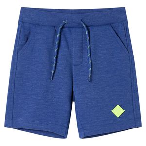 vidaXL Short pour enfants &agrave; cordon de serrage m&eacute;lange bleu 116