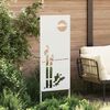 vidaXL &Eacute;cran de confidentialit&eacute; de jardin Fretwork Blanc 50 x 140 cm