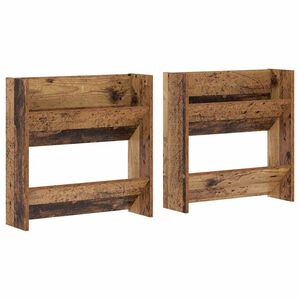 vidaXL Cabinet &agrave; chaussures 2 pc 60 x 18 x 60 cm Bois d'ing&eacute;nierie