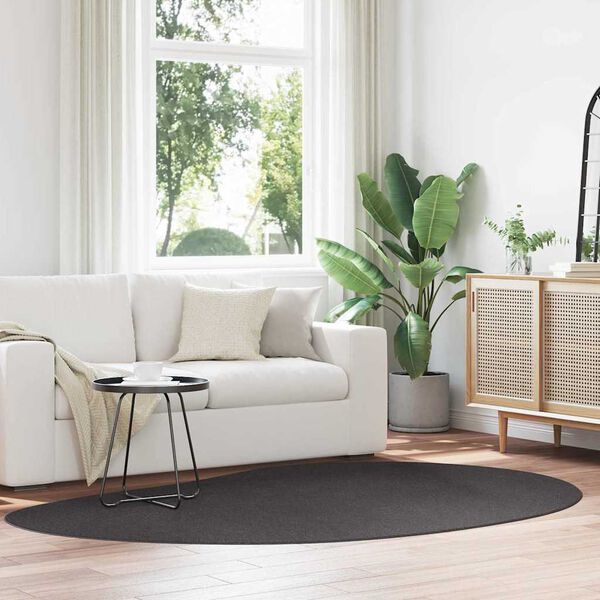 vidaXL Tapis de surface HUARTE Anthracite 160 x 230 cm Polyester