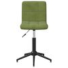 vidaXL Chaises pivotantes &agrave; manger lot de 4 Vert clair Velours