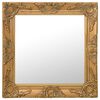 vidaXL Miroir mural style baroque 50x50 cm Dor&eacute;