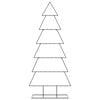 vidaXL Arbre de No&euml;l en m&eacute;tal pour d&eacute;coration noir 180 cm