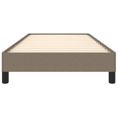 vidaXL Cadre de lit sans matelas taupe 100x200 cm tissu