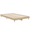 vidaXL Cadre de lit sans matelas ch&ecirc;ne sonoma 120x190 cm
