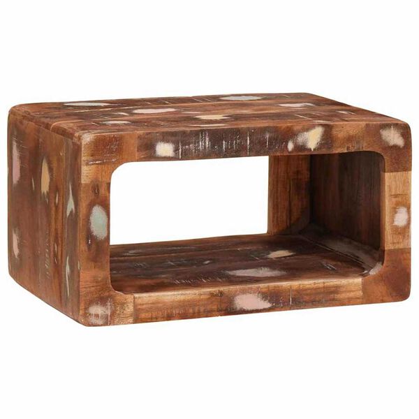 vidaXL Table de chevet Marron 45 x 30 x 24 cm Bois Recycl&eacute; Solide