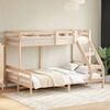 vidaXL Lit superposé sans matelas 90x200/140x200 cm bois massif