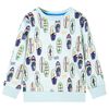 Sweatshirt pour enfants m&eacute;lange bleu p&acirc;le 128