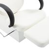 vidaXL Chaise de salon avec lavabo Blanc Similicuir