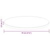 vidaXL Plateau de table Marron fonc&eacute; &Oslash; 70 x 2,5 cm