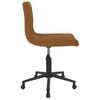 vidaXL Chaises pivotantes &agrave; manger lot de 2 Marron Velours