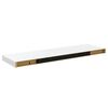 vidaXL &Eacute;tag&egrave;re murale flottante 2 pcs Blanc brillant 80x23,5x3,8cm MDF
