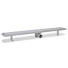 vidaXL Drain de douche lin&eacute;aire 930x140 mm acier inoxydable