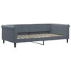 vidaXL Lit de jour avec matelas gris fonc&eacute; 100x200 cm velours