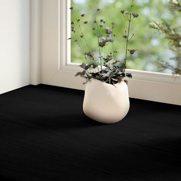 vidaXL Appuis de fen&ecirc;tre 2 pcs marron fonc&eacute; bois de ch&ecirc;ne massif