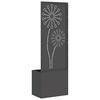 vidaXL &Eacute;cran de confidentialit&eacute; de jardin Fretwork Noir 50 x 140 cm
