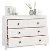 vidaXL Armoire lat&eacute;rale Blanc 100x40x72 cm Bois de pin massif