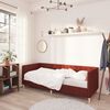 vidaXL Lit avec USB Rouge bordeaux Tissu 90x200 cm