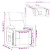 vidaXL Fauteuil inclinable marron cuir v&eacute;ritable