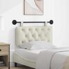 vidaXL T&ecirc;te de lit suspendue Cr&egrave;me 90 x 55 x 7 cm Velours