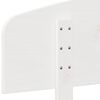 vidaXL T&ecirc;te de lit blanc 150 cm bois massif de pin