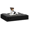 vidaXL Lit pour chien Noir 51,5x44x9 cm Bois de pin solide