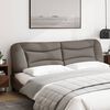 vidaXL Coussin de t&ecirc;te de lit Hvar taupe 200 cm tissu