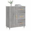 vidaXL Buffet sonoma gris 69,5x34x90 cm bois d'ing&eacute;nierie